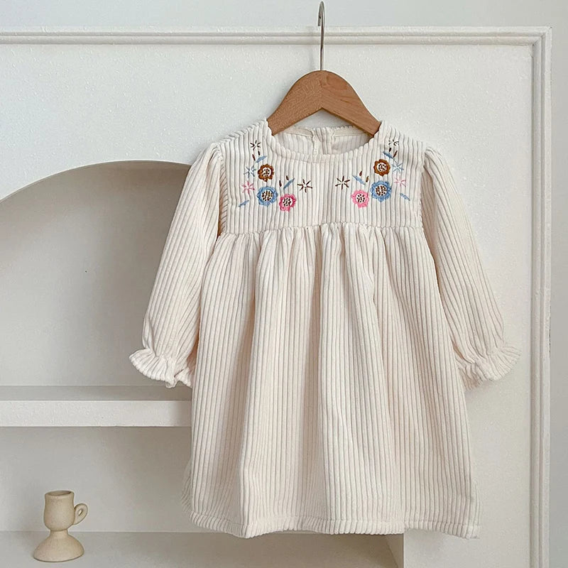 Robe Velours Fille Automne