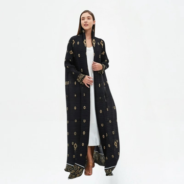 Abaya Femme Vintage Imprimé Longue