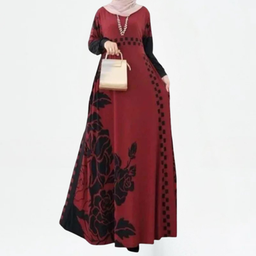 Abaya Femme Fleurie Élégante Modeste