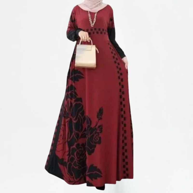 Abaya Femme Fleurie Élégante Modeste