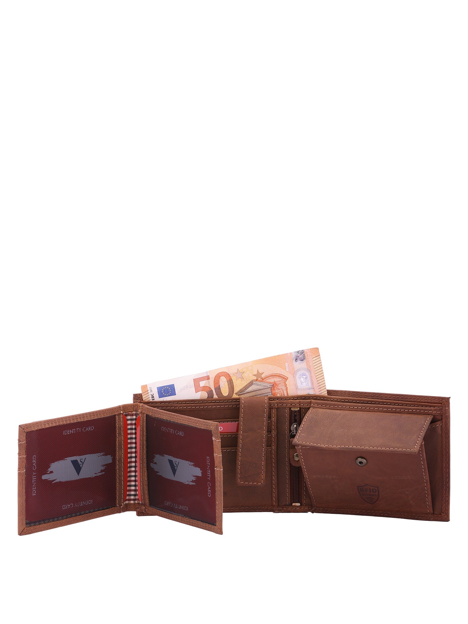 Portafoglio da uomo In Vera pelle Made in Italy 9,5x12,5x2,5 cm