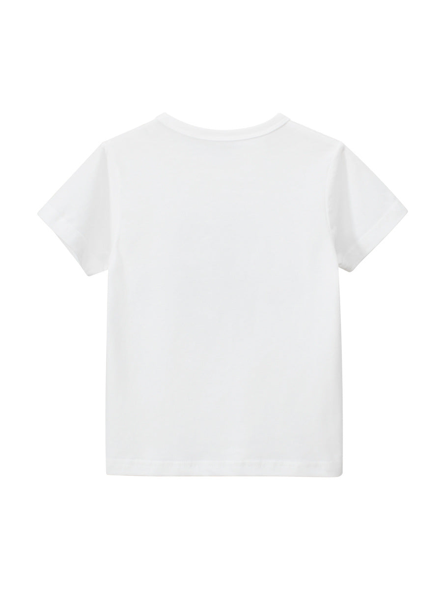 Boys’ Cartoon Crocodile Pattern T-Shirt In European And American Style