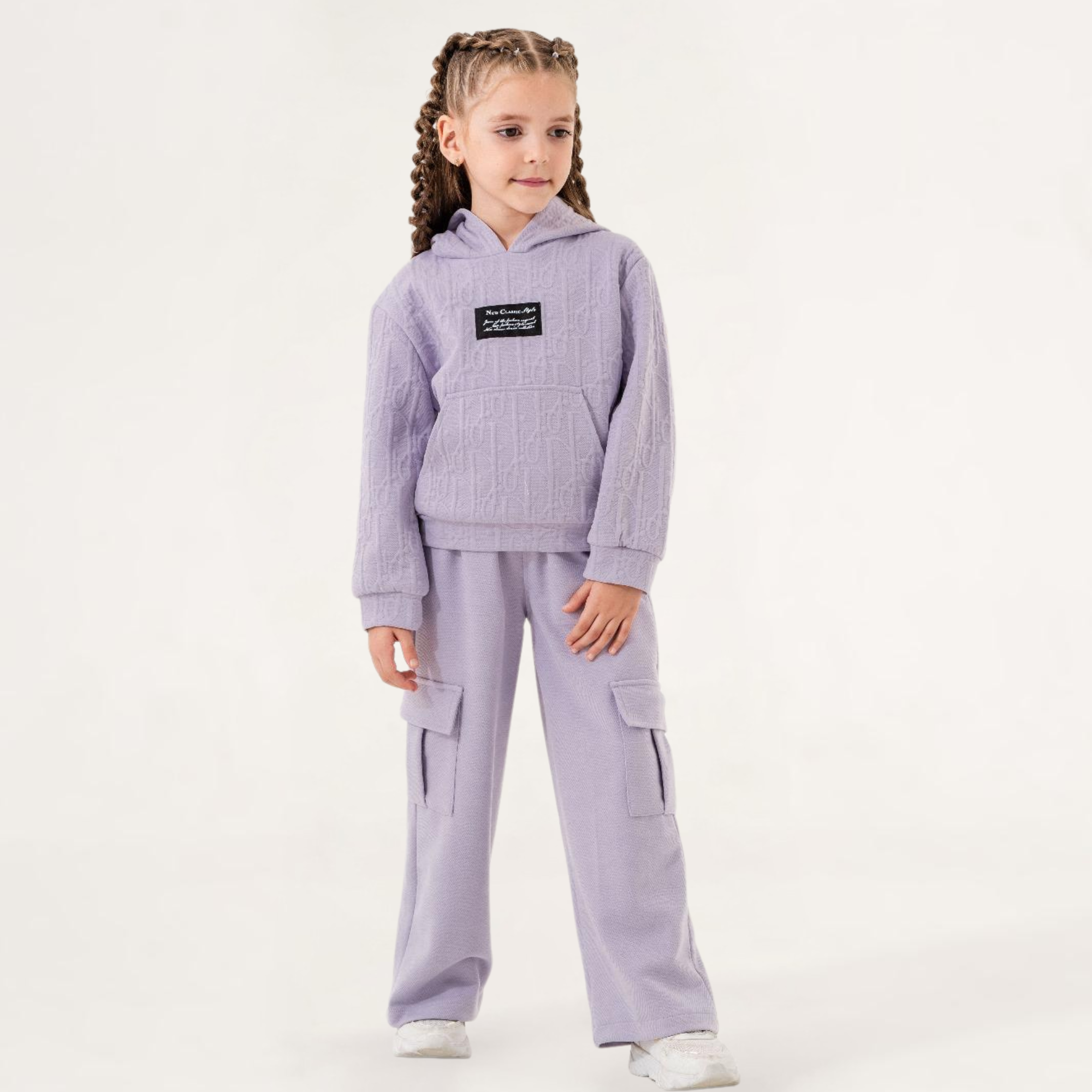 Trendy Cargo Girls Casual Set-1
