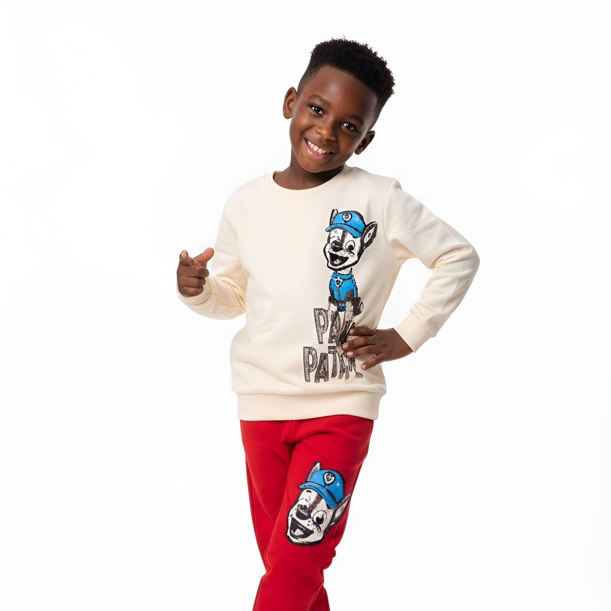 Paw Police Casual Jogger Set-2